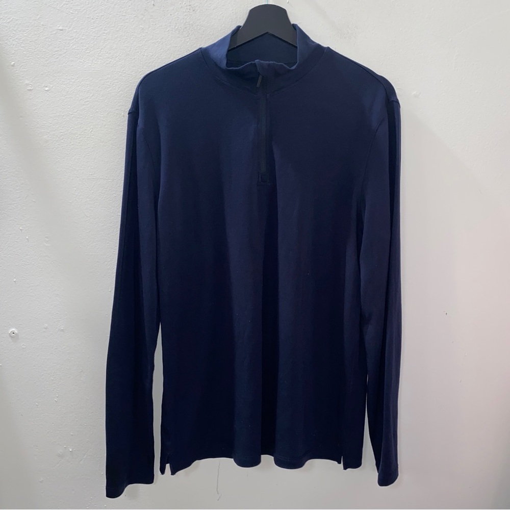 Kit And Ace 1/4 Quarter Zip Pullover Men’s Size M Medium Navy Blue